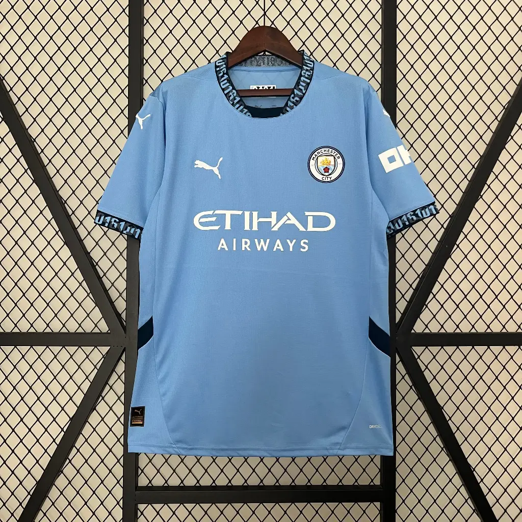 Manchester City Home Kit (2024-25) Embroidery [Set]