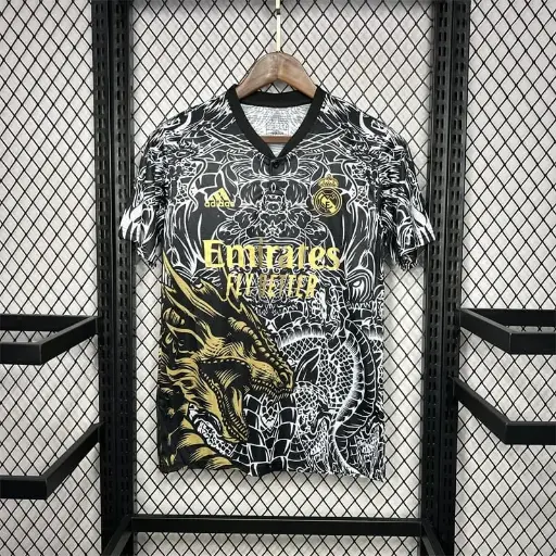Real Madrid Golden Black Dragon (Special Edition) Embroidery [Set]