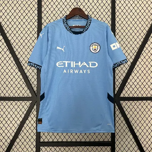 Manchester City Home Kit (2024-25) Embroidery [Set]
