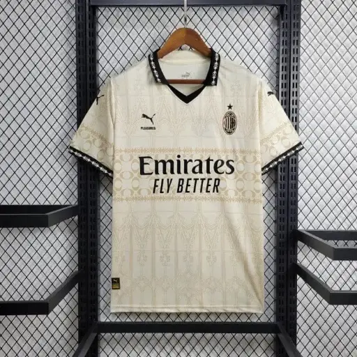 AC Milan 4th Kit Pleasures (2024-25) Embroidery White [Set]