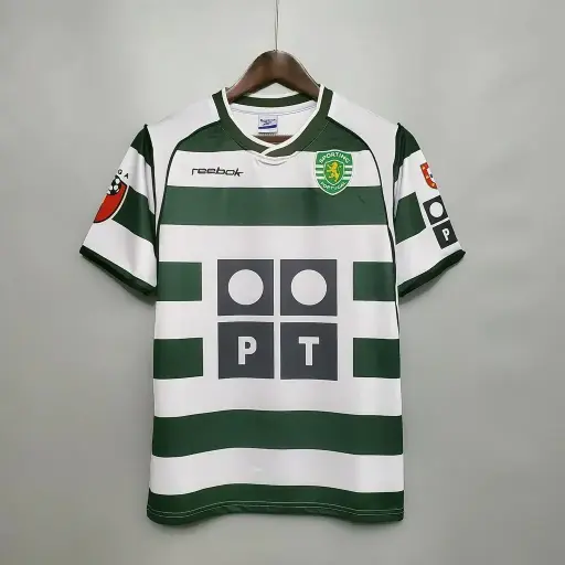Sporting CP (2001-3) Jersey with (Ronaldo & 28 Printed) Embroidery [Set]