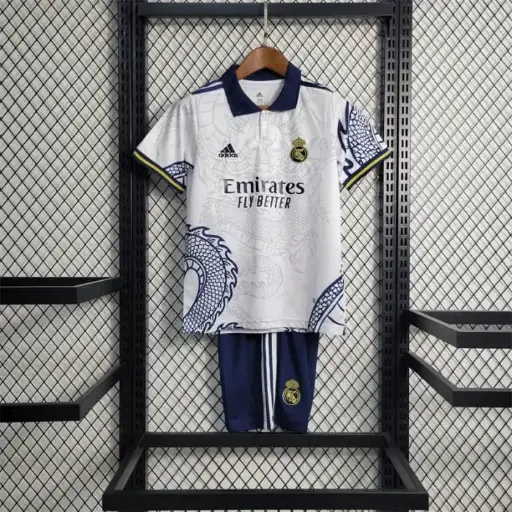 Real Madrid Dragon Kit White Embroidery [Set]