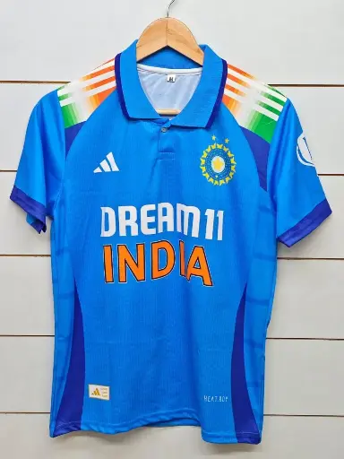 Indian Cricket Team Jersey (Champions Trophy 2025) Embroidery